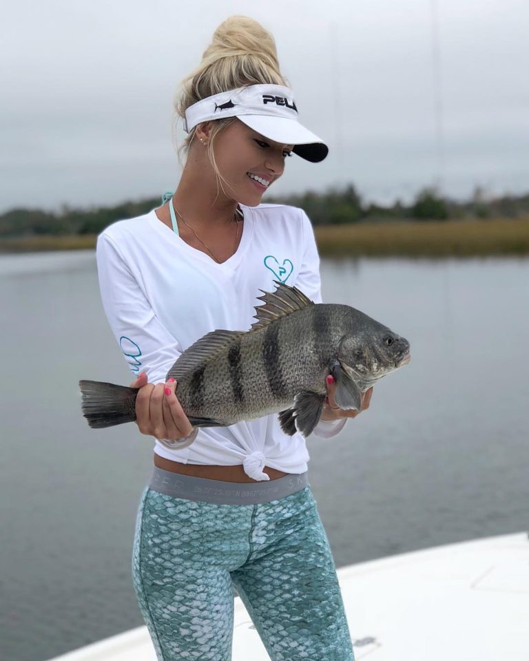 Michelle Dalton Stunning Blonde Who Adores Fishing In Bikini